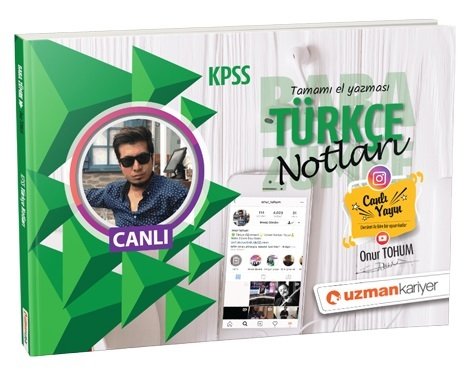 Uzman Kariyer 2019 KPSS Türkçe Notları Tamamı El Yazması Uzman Kariyer Yayınları