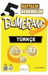 Günay 5. Sınıf Türkçe Bumerang Konu Konu Haftalık Denemeler Günay Yayınları