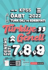 Pegem 2022 ÖABT Türk Dili ve Edebiyatı Öğretmenliği Türkiye Geneli 3 Deneme (7-8-9) Pegem Akademi Yayınları