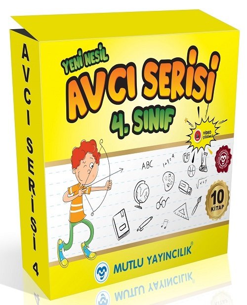 Mutlu 4. Sınıf Tüm Dersler Avcı Serisi 10 Kitap Set Mutlu Yayınları