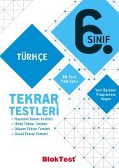 Blok Test 6. Sınıf Türkçe Tekrar Testleri Blok Test Yayınları