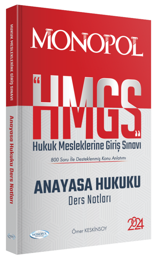 Monopol 2024 HMGS Anayasa Hukuku, Anayasa Yargısı Soru Bankası - Ömer Kesnkinsoy Monopol Yayınları