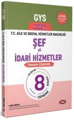 Data 2022 GYS Aile ve Sosyal Hizmetler Bakanlığı Şef ve İdari Hizmetler 8 Deneme Çözümlü Görevde Yükselme Data Yayınları