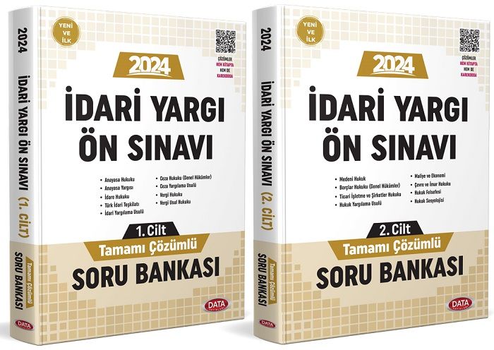 Data 2024 İYÖS İdari Yargı Ön Sınavı Soru Bankası Seti Çözümlü Data Yayınları