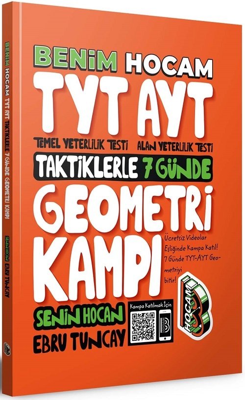 SÜPER FİYAT - Benim Hocam YKS TYT AYT Taktiklerle 7 Günde Geometri Kampı - Ebru Tuncay Benim Hocam Yayınları