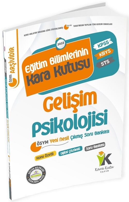 SÜPER FİYAT - İnformal 2022 KPSS Eğitim Bilimlerinin Kara Kutusu Gelişim Psikolojisi Soru Bankası Çözümlü İnformal Yayınları