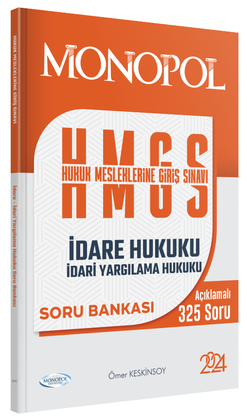 Monopol 2024 HMGS İdare Hukuku, İdari Yargılama Hukuku Soru Bankası - Ömer Kesnkinsoy Monopol Yayınları