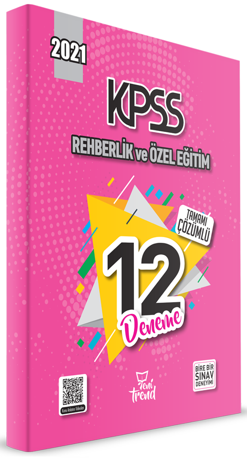 Yeni Trend 2021 KPSS Eğitim Bilimleri Rehberlik ve Özel Eğitim 12 Deneme Çözümlü Yeni Trend Yayınları