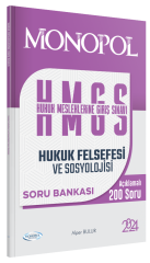 Monopol 2024 HMGS Hukuk Felsefesi ve Sosyolojisi Soru Bankası - Alper Bulur Monopol Yayınları