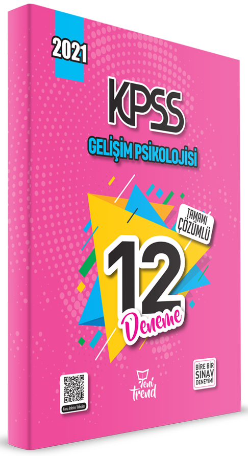 Yeni Trend 2021 KPSS Eğitim Bilimleri Gelişim Psikolojisi 12 Deneme Çözümlü Yeni Trend Yayınları