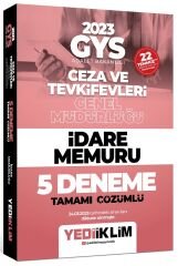 Yediiklim 2023 GYS Ceza ve Tevkifevleri İdare Memuru 5 Deneme Çözümlü Görevde Yükselme Yediiklim Yayınları