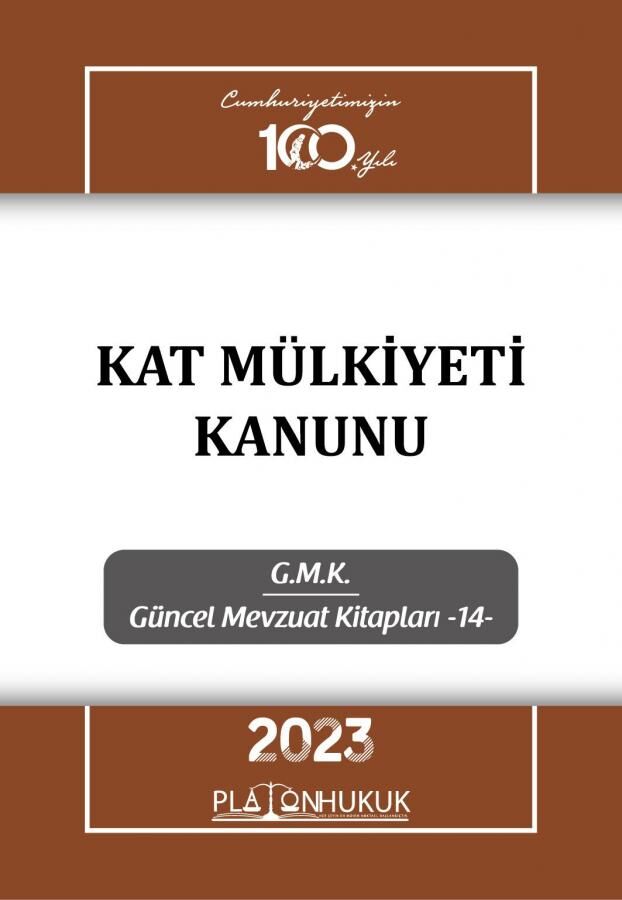 Platon 2023 Kat Mülkiyeti Kanunu Platon Hukuk Yayınları