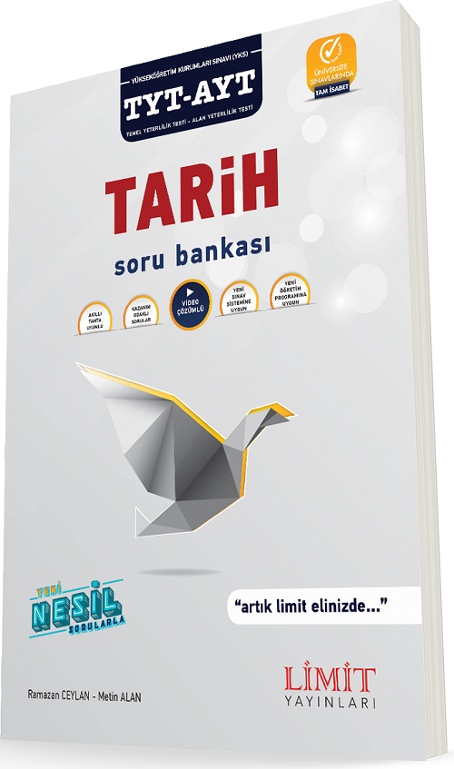 Limit YKS TYT AYT Tarih Soru Bankası Video Çözümlü Limit Yayınları