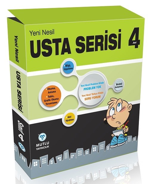 Mutlu 4. Sınıf Tüm Dersler Usta Serisi 2 Kitap Set Mutlu Yayınları