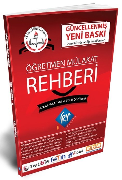 KR Akademi Öğretmen Mülakat Rehberi Konu Anlatımlı ve Soru Çözümlü KR Akademi