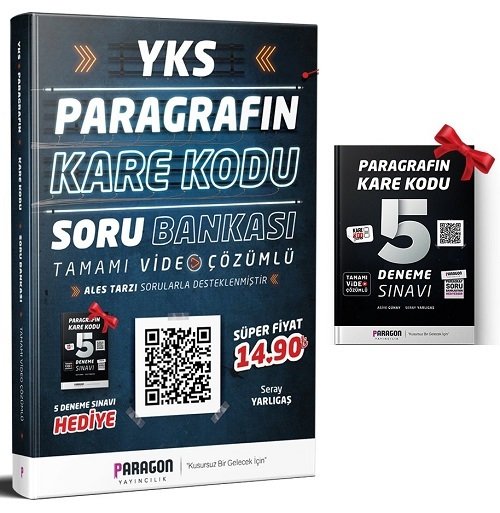 Paragon YKS Paragrafın KareKodu Soru Bankası Çözümlü (5 Deneme Hediyeli) Paragon Yayıncılık