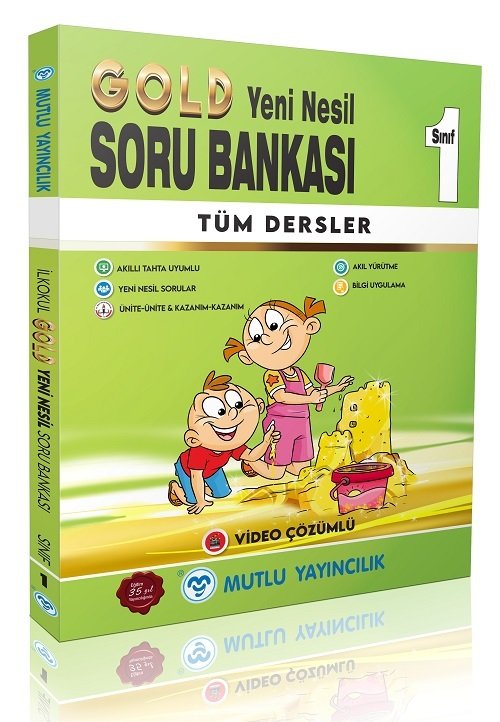 Mutlu 1. Sınıf Tüm Dersler Gold Soru Bankası Video Çözümlü Mutlu Yayınları