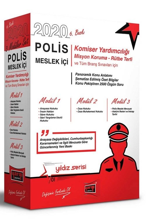 Yargı 2020 Polis Meslek İçi Komiser Yardımcılığı Konu Anlatımlı Modüler Set 6. Baskı Yargı Yayınları