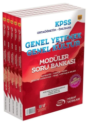 SÜPER FİYAT - Murat KPSS Lise Ortaöğretim Ön Lisans Soru Bankası Çözümlü Modüler Set Murat Yayınları