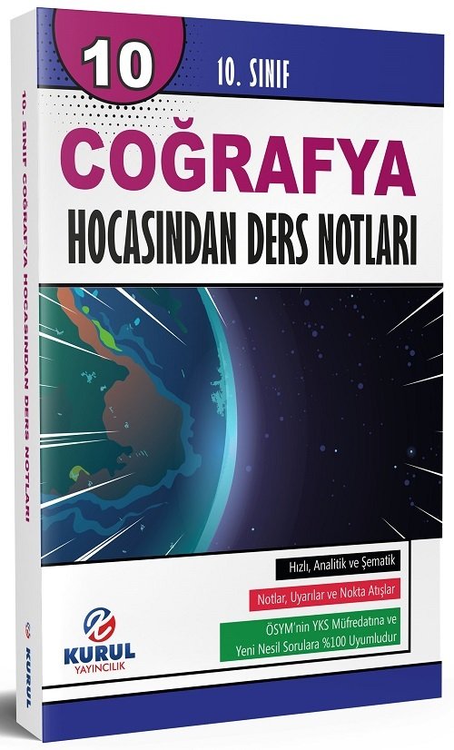 Kurul 10. Sınıf Coğrafya Hocasından Ders Notları Kurul Yayıncılık