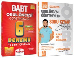 Yönerge ÖABT Okul Öncesi Soru Cevap + 6 Deneme 2 li Set - Muhammet Güngör Yönerge Yayınları