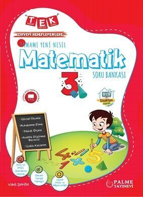 Palme 3. Sınıf Matematik TEK Soru Bankası Palme Yayınları