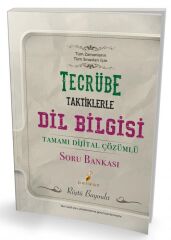 Pelikan KPSS DGS ALES YKS Taktiklerle Dil Bilgisi Tecrübe Soru Bankası Çözümlü - Rüştü Bayındır Pelikan Yayınları