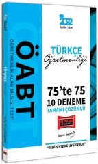 Yargı 2022 ÖABT Türkçe Öğretmenliği 75 te 75 10 Deneme Çözümlü Yargı Yayınları