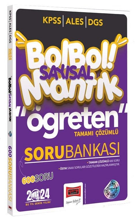 SÜPER FİYAT - Yargı 2024 KPSS ALES DGS Sayısal Mantık Bol Bol Öğreten Soru Bankası Çözümlü Yargı Yayınları