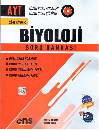 ENS Yayınları YKS AYT Biyoloji Destek Soru Bankası ENS Yayınları