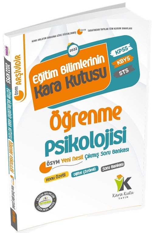 SÜPER FİYAT - İnformal 2022 KPSS Eğitim Bilimlerinin Kara Kutusu Öğrenme Psikolojisi Çıkmış Sorular Soru Bankası Çözümlü İnformal Yayınları