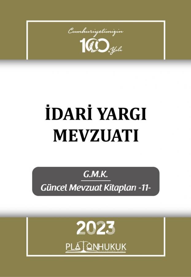 Platon 2023 İdari Yargı Mevzuatı Platon Hukuk Yayınları