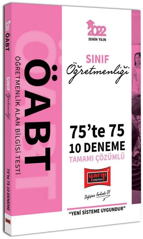 Yargı 2022 ÖABT Sınıf Öğretmenliği 75 te 75 10 Deneme Çözümlü Yargı Yayınları