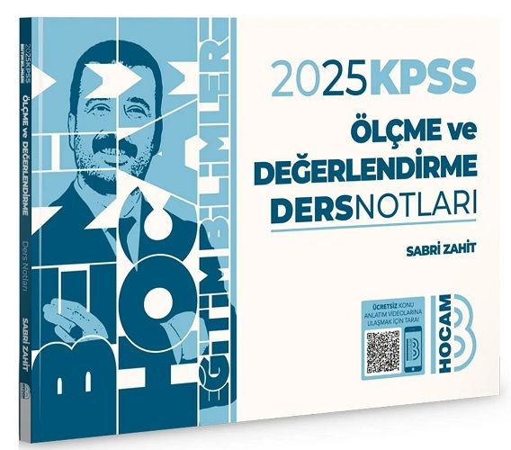 Benim Hocam 2025 KPSS Eğitim Bilimleri Ölçme ve Değerlendirme Ders Notları - Sabri Zahit Benim Hocam Yayınları