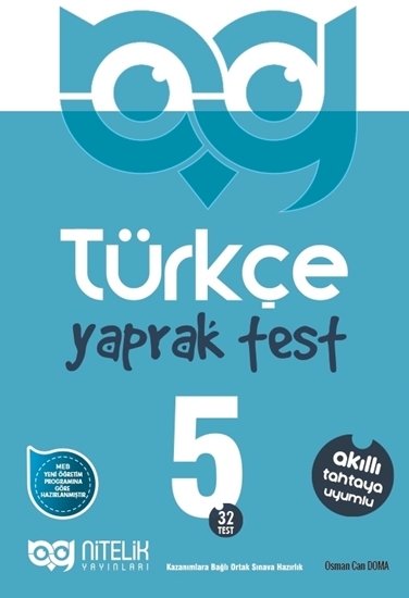 Nitelik 5. Sınıf Türkçe Yaprak Test Nitelik Yayınları