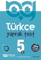 Nitelik 5. Sınıf Türkçe Yaprak Test Nitelik Yayınları