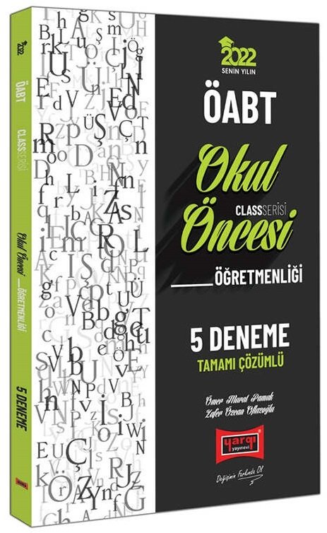 Yargı 2022 ÖABT Okul Öncesi Öğretmenliği Class Serisi 5 Deneme Çözümlü Yargı Yayınları