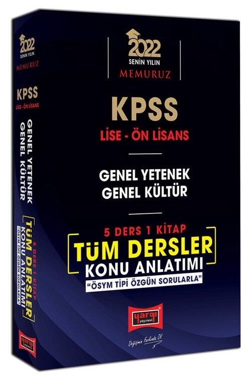 Yargı 2022 KPSS Lise Ön Lisans Memuruz Konu Anlatımı Yargı Yayınları