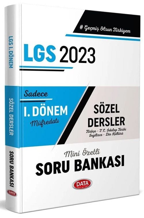 Data 2023 8. Sınıf LGS Sözel Dersler 1. Dönem Soru Bankası Data Yayınları