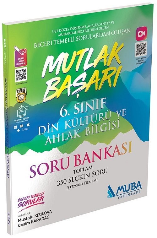 Muba 6. Sınıf Din Kültürü ve Ahlak Bilgisi Mutlak Başarı Soru Bankası Muba Yayınları