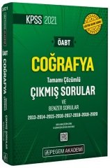 Pegem 2021 ÖABT Coğrafya Çıkmış Sorular Çözümlü Pegem Akademi Yayınları