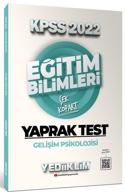 Yediiklim 2022 KPSS Eğitim Bilimleri Gelişim Psikolojisi Yaprak Test Çek Kopart Yediiklim Yayınları