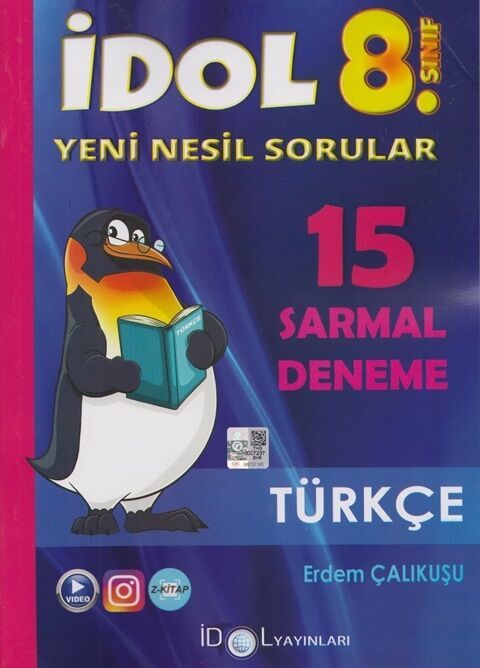 İdol 8. Sınıf Türkçe 1. Dönem 15 Sarmal Deneme İdol Yayınları