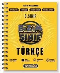 Startfen 8. Sınıf Türkçe Bizim Sınıf Defter Startfen Yayınları