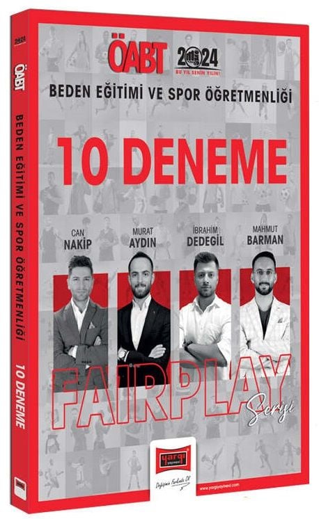 Yargı 2024 ÖABT Beden Eğitimi Öğretmenliği Fairplay 10 Deneme Çözümlü Yargı Yayınları