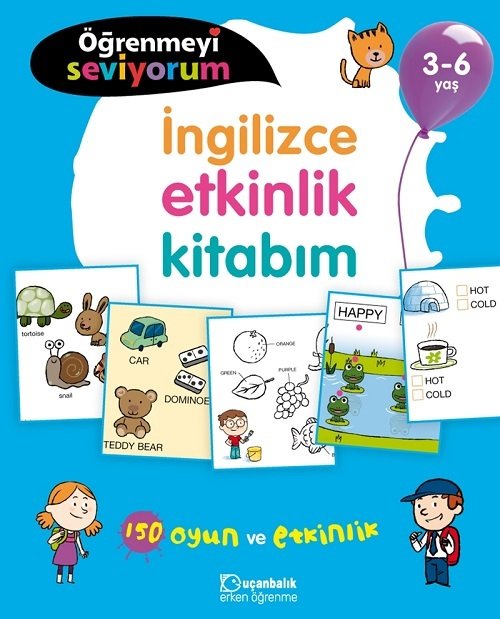 3-6 Yaş Öğrenmeyi Seviyorum - İngilizce Etkinlik Kitabım Uçanbalık Yayınları