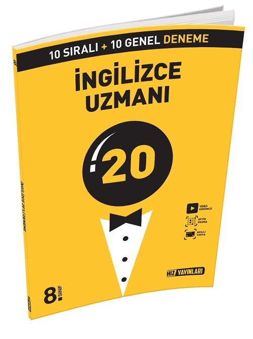 Hız Yayınları 8. Sınıf İngilizce Uzmanı 20 Deneme Hız Yayınları