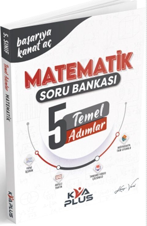 KVA Plus 5. Sınıf Matematik Temel Adımlar Soru Bankası KVA Plus Yayınları