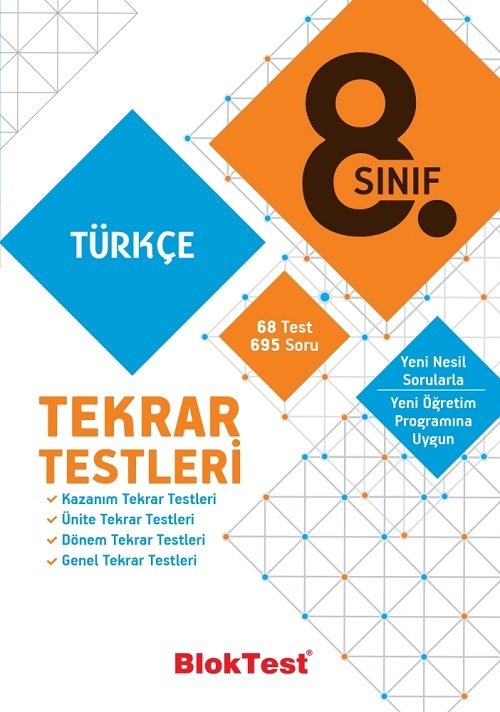 Blok Test 8. Sınıf Türkçe Tekrar Testleri Blok Test Yayınları