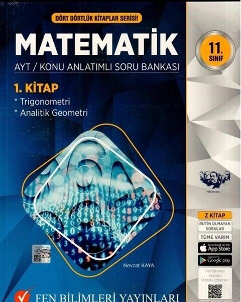 Fen Bilimleri YKS AYT 11. Sınıf Matematik 1. Kitap Konu Anlatımlı Soru Bankası Fen Bilimleri Yayınları